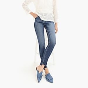 JCREW step-hem 28P jeans 9" toothpick high-rise